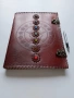 Кожен тефтер с инкрустация, снимка 1
