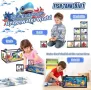 Нов Аквариум LEGO тип комплект с животни + LED светлина 8 в 1 играчка, снимка 2
