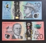 Австралия.10 и 20 долара. 2017-19 година. Може и поотделно., снимка 1