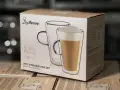 НОВИ! Комплект термочаши за кафе Latte & Macchiato Luigi Ferrero - с двойни стени чаши за капучино, снимка 9