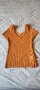 Оранжева лятна блуза, снимка 1 - Тениски - 41813478