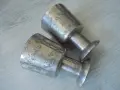 № 8765  две стари метални / калаени чаши SKURDAL PEWTER, снимка 4