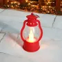 5417 Декоративен светещ коледен фенер тип ретро лампа, 9 см, снимка 3