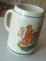 Немска халба за бира. Бавария. HUBER. Чаша. Герб. Germany. Голяма халба керамика. , снимка 11