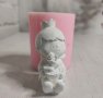 3D Малкият принц момче с роза силиконов молд форма фондан гипс свещ сапун, снимка 3