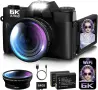6K Digital Camera for Photography,64MP WiFi Vlogging Camera for YouTube, Дигитален фотоапарат, снимка 1