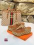 Gucci чехли на платформа и чанта, снимка 1 - Чехли - 41262960