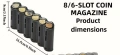 8/6 слотов органайзер за евро монетници, снимка 4