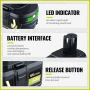 5.0Ah 18V P108 Li-ion батерия, за електрически инструменти Ryobi P108 P104 P105 P106 P107, снимка 3