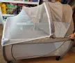 Сгъваема бебешка кошара с две нива, приставки и матрак, снимка 10
