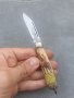 Английски джобен нож с канадски мотив на дръжката 