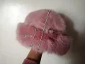 Дамска пухкава шапка в розов цвят, снимка 15