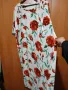 НОВА 4xl раз.58 ПРЕКРАСНА ЛЯТНА БЯЛА РОКЛЯ С ЧЕРВЕНИ ЦВЕТЯ, снимка 4