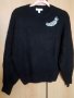 H&M нов черен пуловер с брошка, снимка 1 - Блузи с дълъг ръкав и пуловери - 40567352