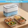 Електрическа кутия за обяд, 100W нагревател за храна за обяд с капацитет 1.2L, снимка 1
