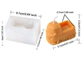 3d камион силиконов молд форма фондан шоколад гипс смола свещ декор, снимка 1