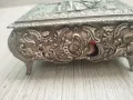 Стара посребрена кутия за бижута, снимка 2
