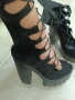 Сценични сандали на висок ток и платформа,много удобни , снимка 1