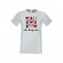 Мъжка тениска Свети Валентин Tic Tac Toe Love Always Wins, снимка 1