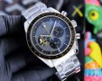Мъжки часовник OMEGA Speedmaster Moonwatch Apolo 11 с кварцов механизъм, снимка 2