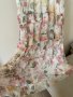 Нова ефирна феерична дълга елегантна женствена ежедневна рокля волани къдри нежен флорален принт , снимка 6