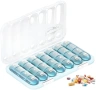 Нов Органайзер за лекарства 28 отделения 7 дни влагозащитен двойно заключване, снимка 1