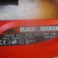 Black Decker KA293E-Английски Мини Лентов Шлайф-Ел.Пила-350 W-ОТЛИЧЕН-Шлайфане Труднодостъпни Места, снимка 9 - Други инструменти - 42444011