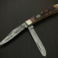 Trapper Etched - Сгъваем ловен нож с две остриета. (MR267), снимка 4 - Ножове - 41863480