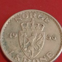 Стара монета 1 крона 1956г. Норвегия рядка за КОЛЕКЦИОНЕРИ 32082, снимка 1 - Нумизматика и бонистика - 44351162