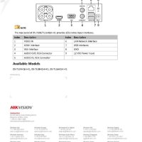 HIKVISION DS-7108HQHI-K1 8+2 Канален 5в1 Хибриден DVR HD-TVI HD-AHD HD-CVI CVBS IP H.265+ Компресия, снимка 6 - Комплекти за видеонаблюдение - 41506460