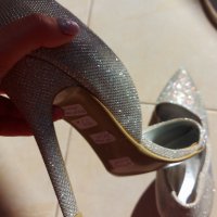 ултра сияещи официални сватбени обувки, снимка 4 - Дамски обувки на ток - 40234531