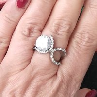 Изумителен сребърен пръстен проба 925 и житен клас , снимка 2 - Пръстени - 42322144
