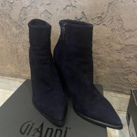 Боти Gianni от естествен велур с кутия., снимка 2 - Дамски боти - 42409618