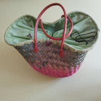 Плажна кошница - ръчно изработена от Мадагаскар, снимка 3 - Чанти - 41436839