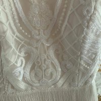 Бял официална рокля ХС, снимка 2 - Рокли - 41820337