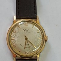 Рядък немски  позлатен мъжки часовник Voigt Atlantic  от 1950 г., снимка 7 - Други ценни предмети - 42535694