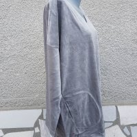 3XL Нова  блуза Sheego в сиво, снимка 4 - Блузи с дълъг ръкав и пуловери - 35746837