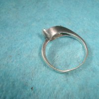 Стар сребърен пръстен сребро 925 Англия ръчна изработка с гнездо за вграждане на скъпоц. камък 25996, снимка 6 - Антикварни и старинни предмети - 35746628