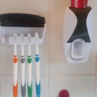 Автоматичен диспенсър за паста за зъби с държач за четки, снимка 6 - Други - 41763155