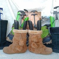 КАТО НОВИ апрески Dockers® Snow Boots original, N- 35 - 36 топли боти, ботуши, 100% естествена кожа,, снимка 3 - Дамски апрески - 39640773