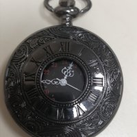 NOUSEG винтидж джобен кварцов часовник с римски цифри+ верижка , снимка 12 - Джобни - 41227257