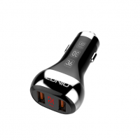 Зарядно устройство за кола LDNIO C2, 2xUSB QC3.0, С Micro USB кабел, снимка 4 - Зарядни за кола - 36287113