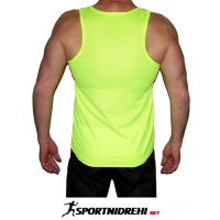Мъжки спортен потник REPTIL, електриково зелен, полиестерер, снимка 2 - Тениски - 41402585