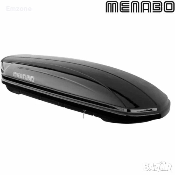 Автобокс Menabo Mania 400L черен гланц 165см/80см/37см, снимка 1