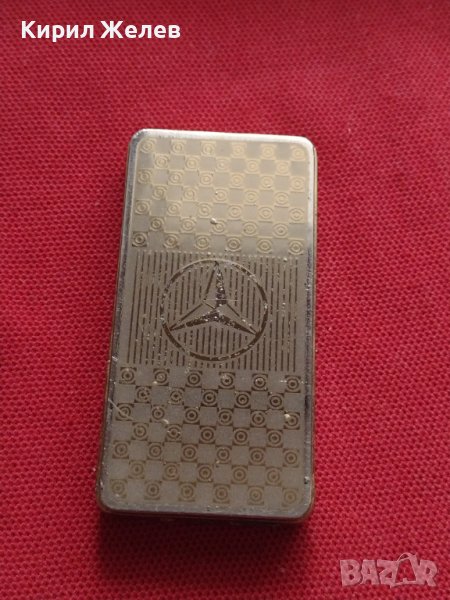 ДИЗАЙНЕРСКА ЗАПАЛКА МЕТАЛНА ЗЛАТИСТА MERCEDES С USB PORT МНОГО КРАСИВА СТИЛЕН ДИЗАЙН 34051, снимка 1