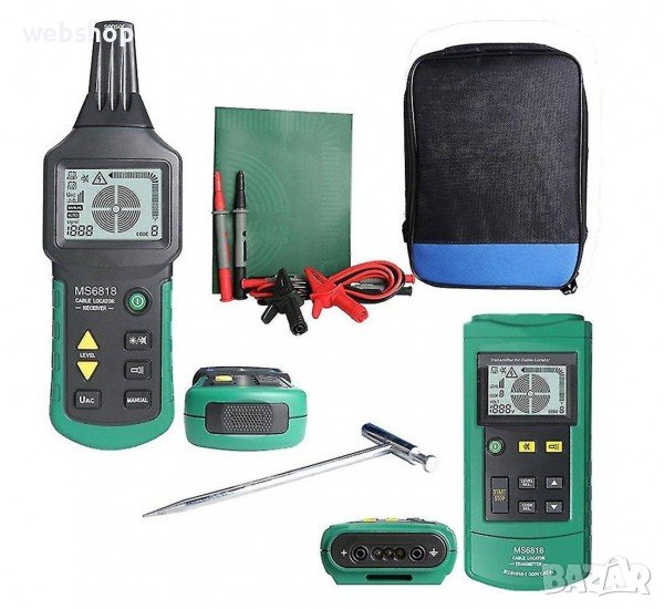  Детектор Mastech MS6818 за електрически кабели, функция за локализиране в стената и под земята, снимка 1