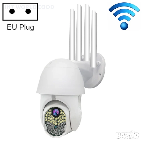 AL-63 LED 2MP 1080P HD WiFi IP Kамера Нощно виждане Детекция на движение, снимка 1