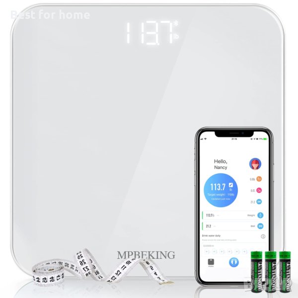 Смарт везна, кантар анализатор MPBEKING Bluetooth CW290BLE, снимка 1