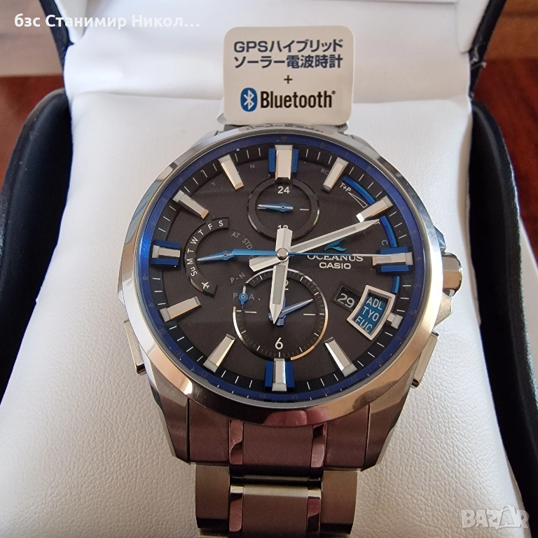 Мъжки използван часовник Casio Oceanus OCW-G2000-1AJF GPS,Bluetooth,Sapphire Cristal., снимка 1