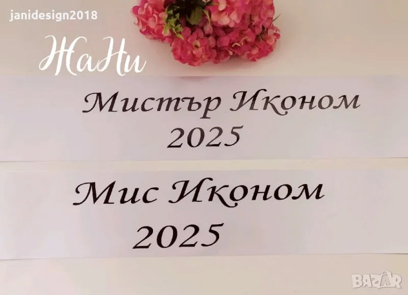 ленти Мис и Мистър Иконом , снимка 1